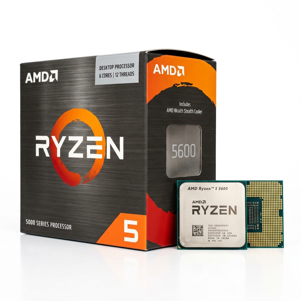 AMD Ryzen 5 5600 6-Core Desktop Processor (AM4, Requires Discrete GPU)