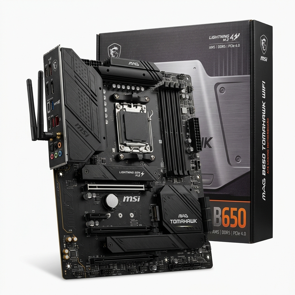 MSI MAG B650 TOMAHAWK WIFI Gaming Motherboard (AM5, DDR5, ATX)