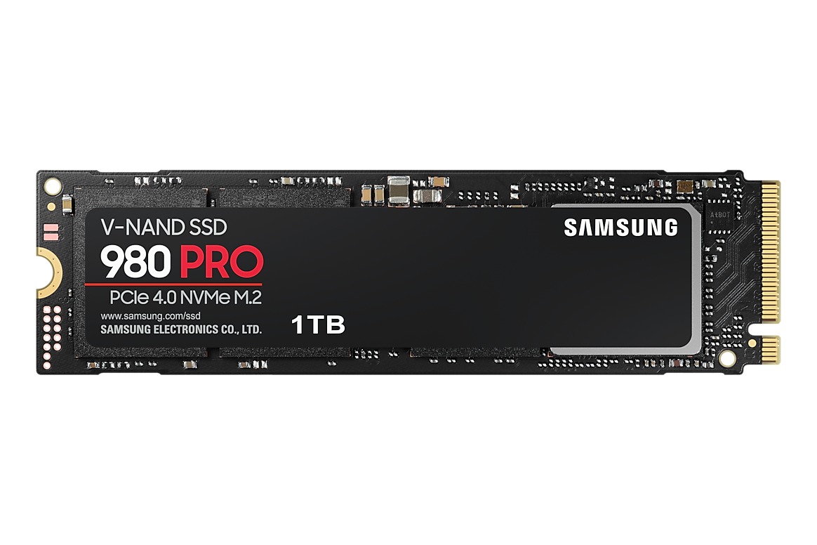 Samsung 980 Pro 1TB PCIe 4.0 NVMe M.2 Internal SSD (Up to 7000MB/s)